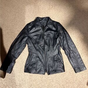 Women's Black Leather Jacket